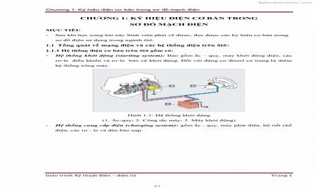 Giáo trình Kỹ thuật điện và điện tử - 1