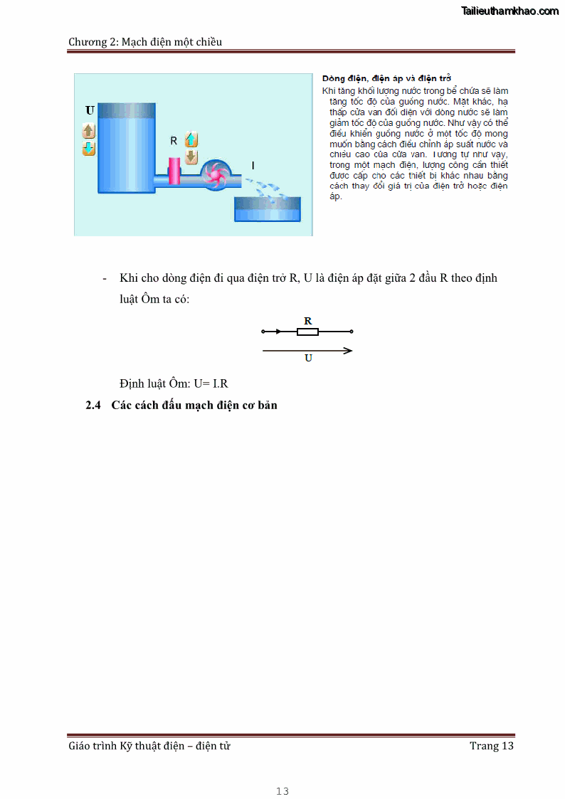Giáo trình Kỹ thuật điện và điện tử - 2 Trang 13