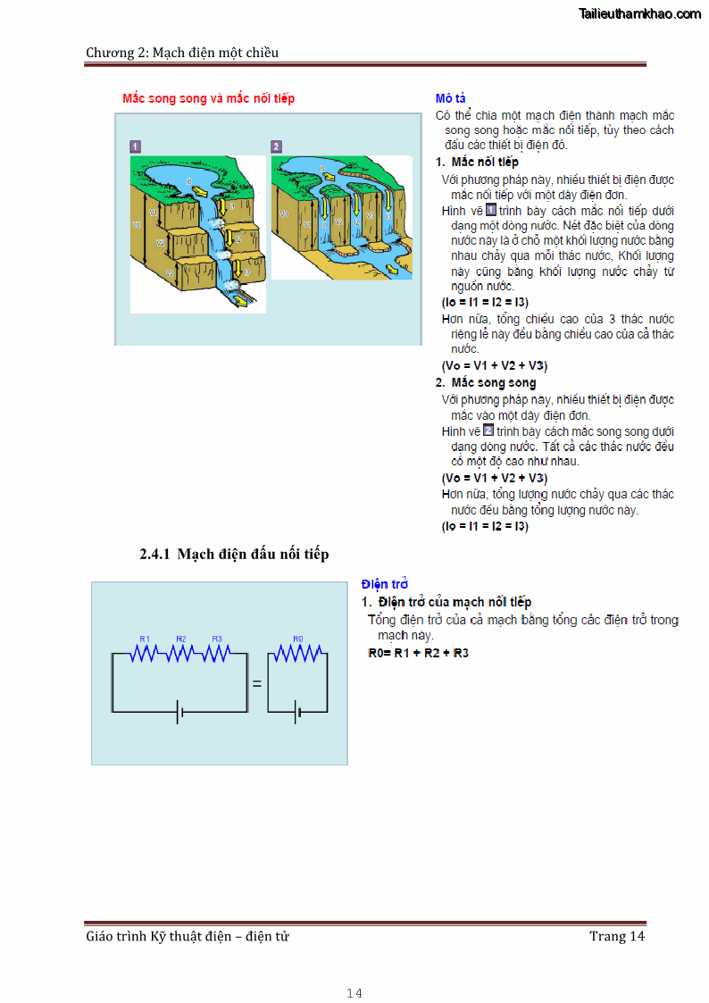 Giáo trình Kỹ thuật điện và điện tử - 2 Trang 14