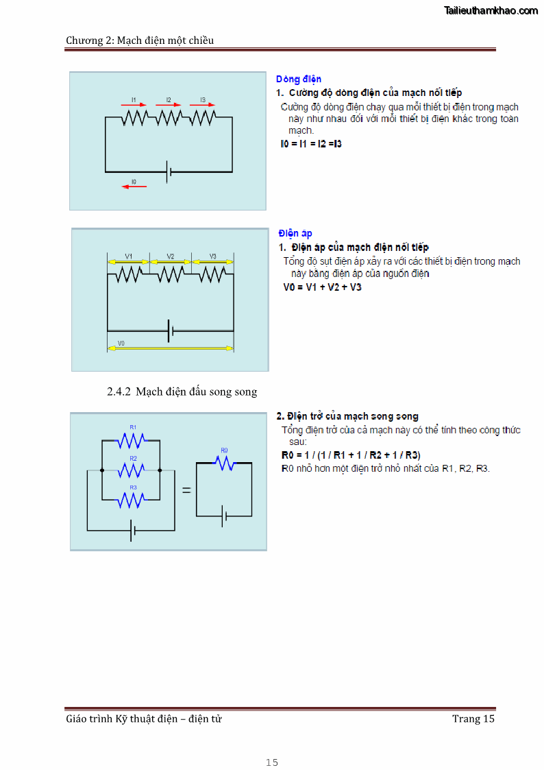 Giáo trình Kỹ thuật điện và điện tử - 2 Trang 15