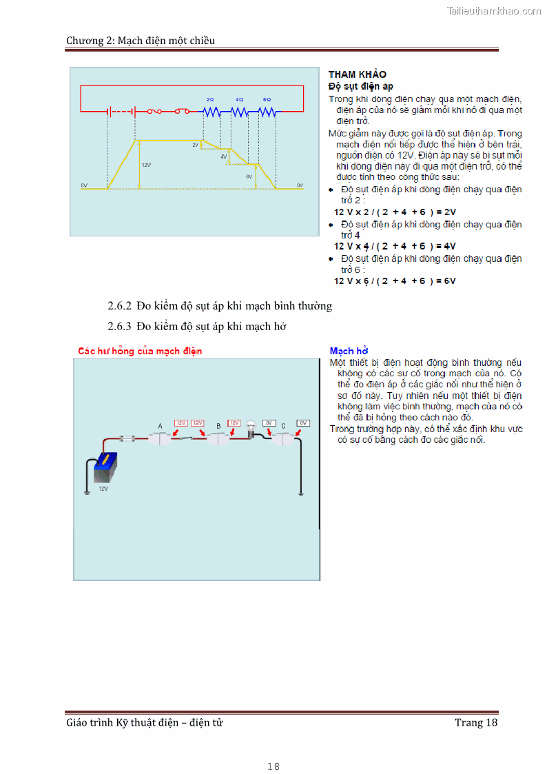 Giáo trình Kỹ thuật điện và điện tử - 2 Trang 18