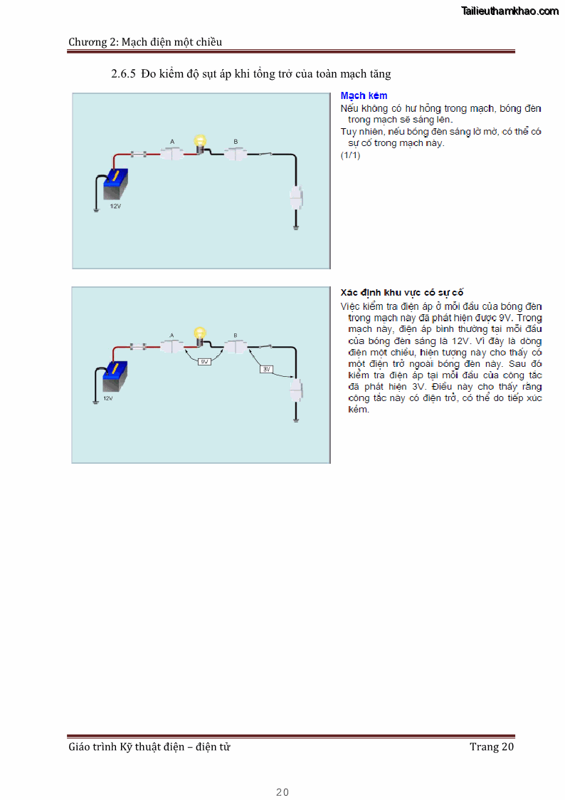 Giáo trình Kỹ thuật điện và điện tử - 2 Trang 20