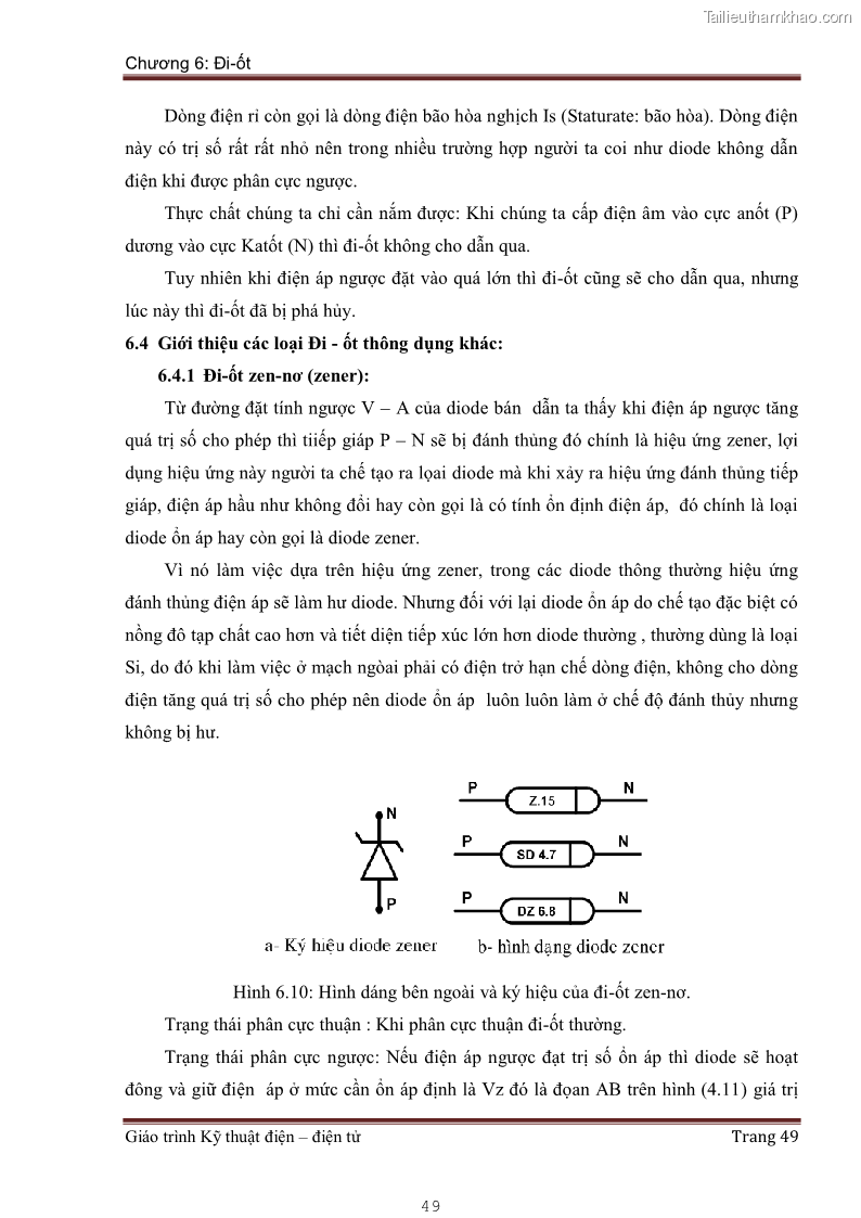 Giáo trình Kỹ thuật điện và điện tử - 5 Trang 49
