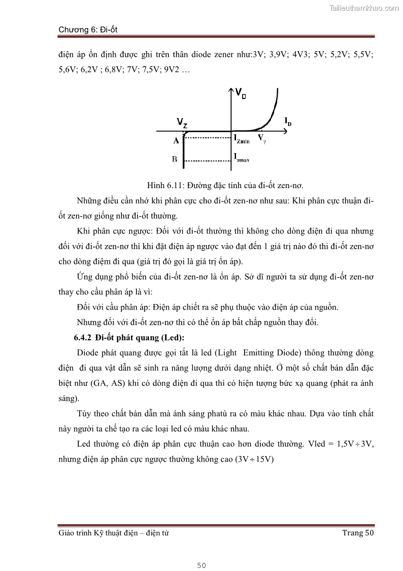 Giáo trình Kỹ thuật điện và điện tử - 5 Trang 50