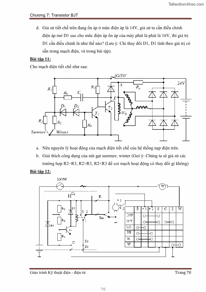 Giáo trình Kỹ thuật điện và điện tử - 6 Trang 70