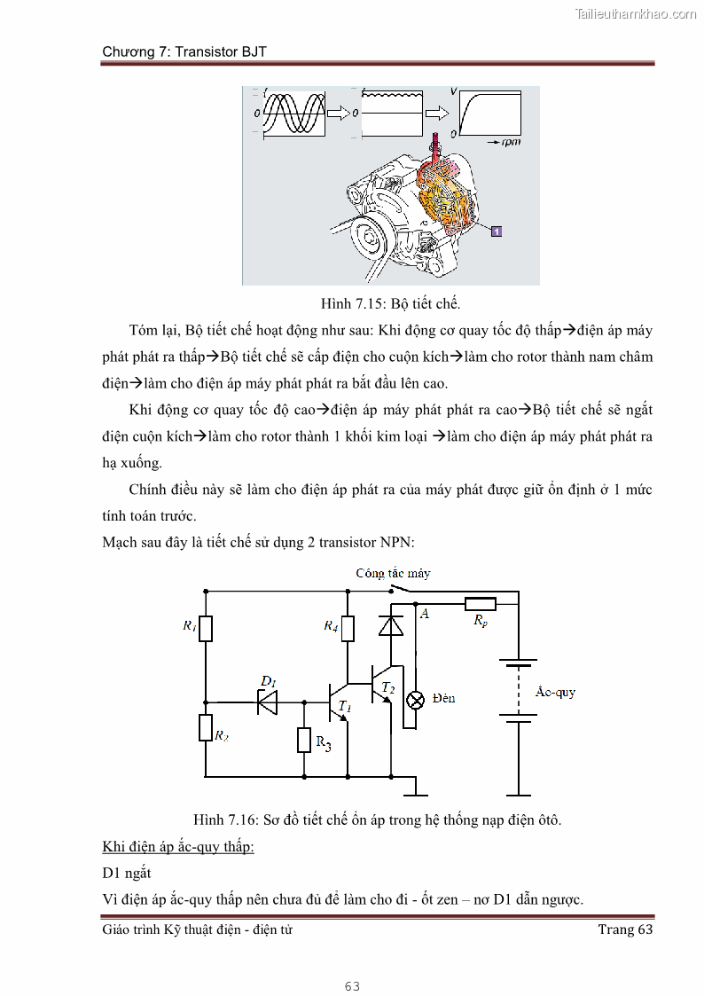 Giáo trình Kỹ thuật điện và điện tử - 6 Trang 63