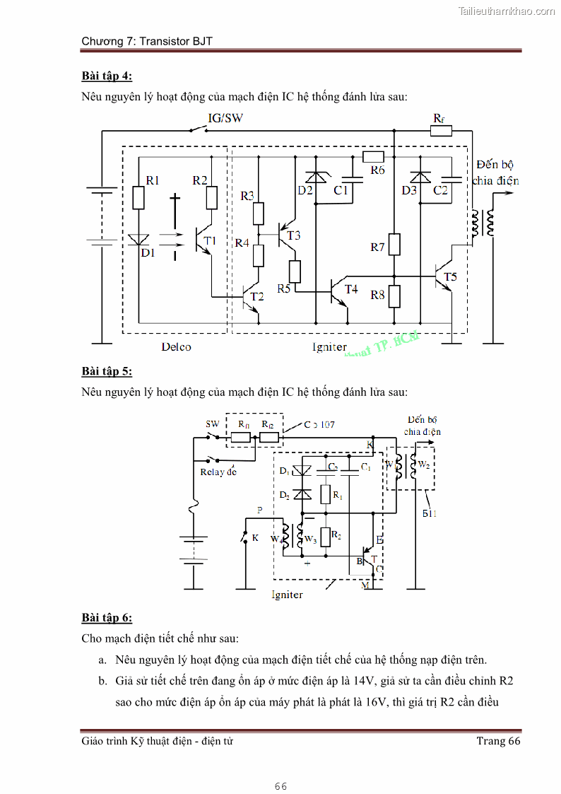 Giáo trình Kỹ thuật điện và điện tử - 6 Trang 66