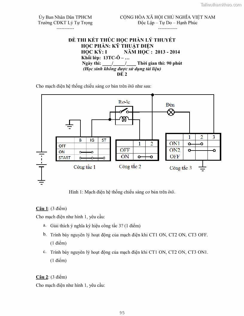 Giáo trình Kỹ thuật điện và điện tử - 8 Trang 95