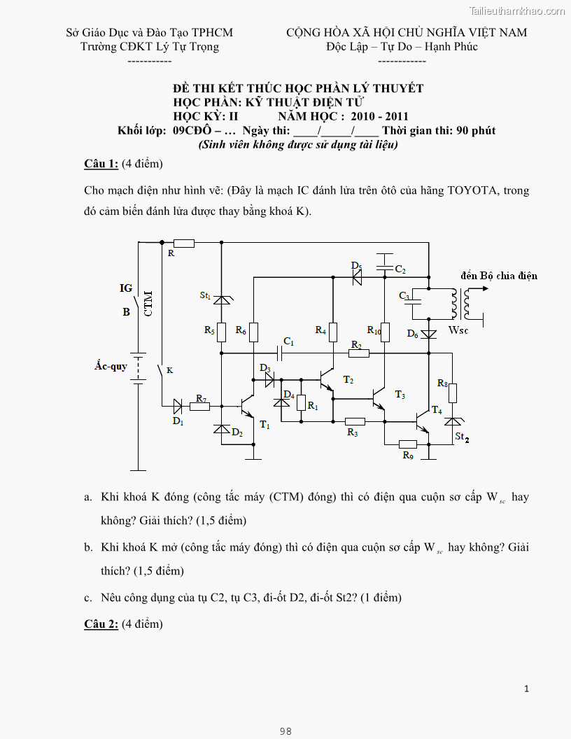 Giáo trình Kỹ thuật điện và điện tử - 9 Trang 98