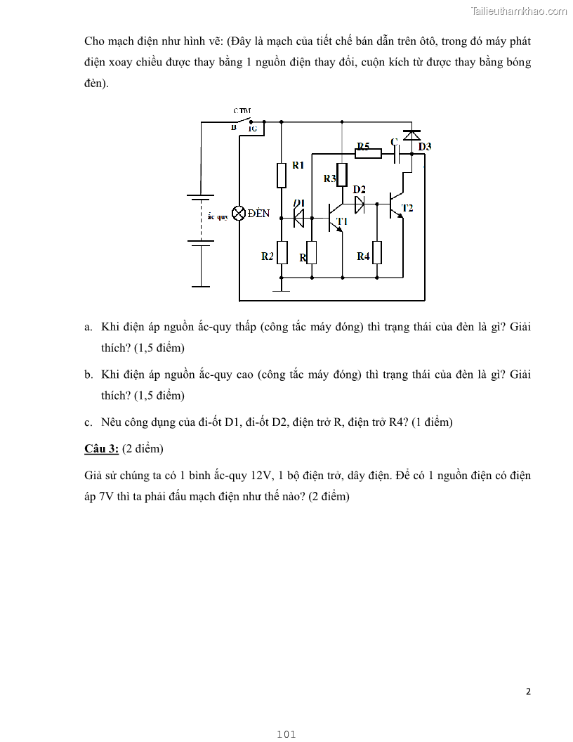 Giáo trình Kỹ thuật điện và điện tử - 9 Trang 101