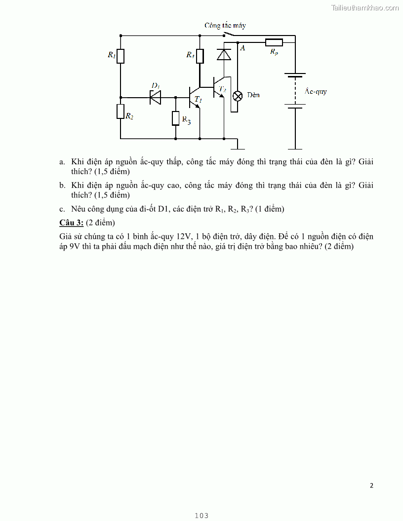 Giáo trình Kỹ thuật điện và điện tử - 9 Trang 103