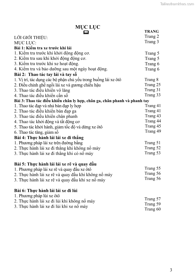 Giáo trình Kỹ thuật lái ô tô Nghề Công nghệ ô tô - Cao đẳng - Trường Cao đẳng nghề Đồng Tháp - 1 Trang 4