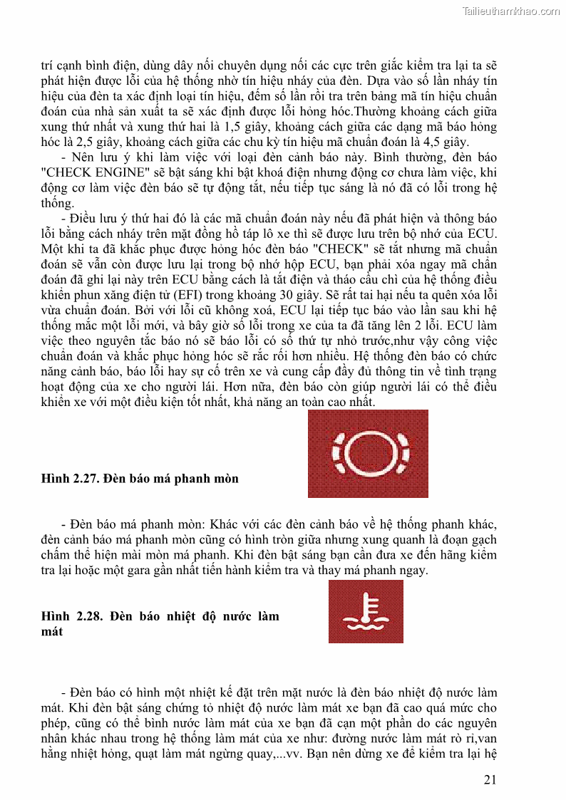 Giáo trình Kỹ thuật lái ô tô Nghề Công nghệ ô tô - Cao đẳng - Trường Cao đẳng nghề Đồng Tháp - 2 Trang 22