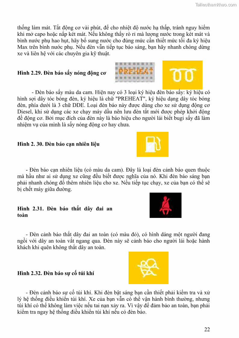 Giáo trình Kỹ thuật lái ô tô Nghề Công nghệ ô tô - Cao đẳng - Trường Cao đẳng nghề Đồng Tháp - 2 Trang 23
