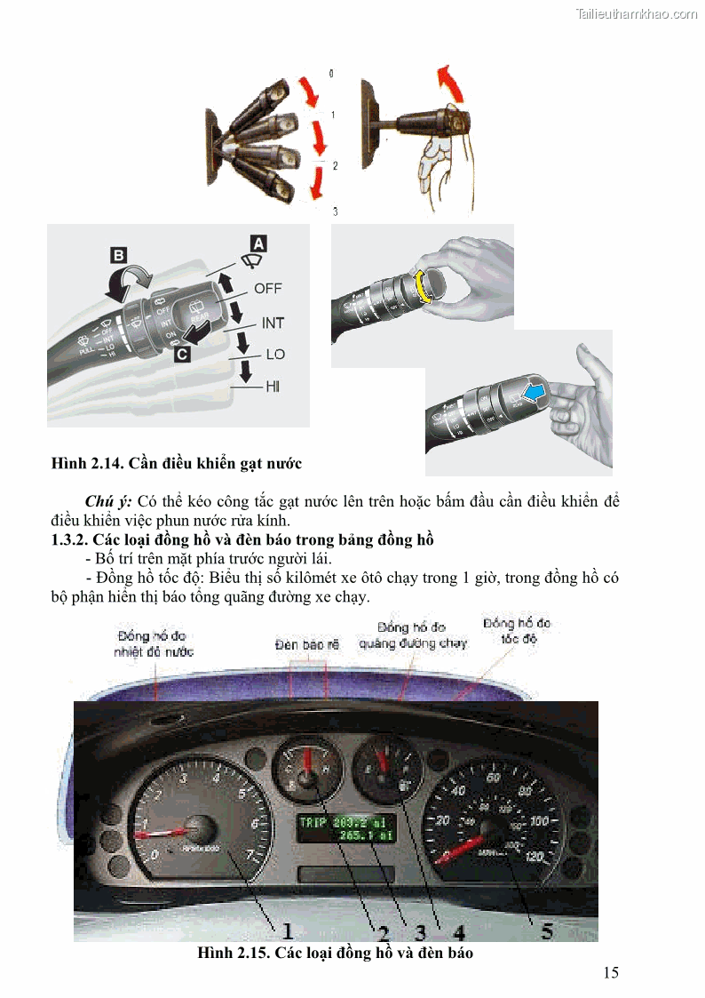 Giáo trình Kỹ thuật lái ô tô Nghề Công nghệ ô tô - Cao đẳng - Trường Cao đẳng nghề Đồng Tháp - 2 Trang 16