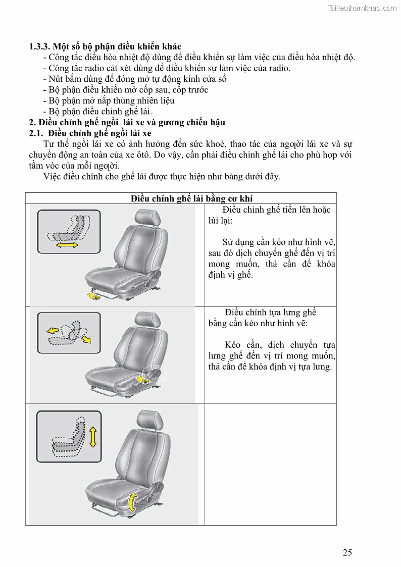 Giáo trình Kỹ thuật lái ô tô Nghề Công nghệ ô tô - Cao đẳng - Trường Cao đẳng nghề Đồng Tháp - 3 Trang 26
