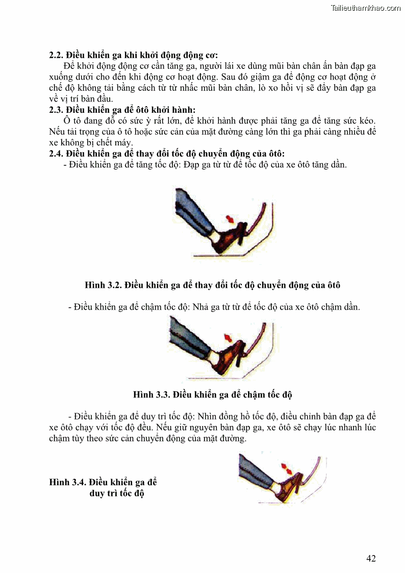 Giáo trình Kỹ thuật lái ô tô Nghề Công nghệ ô tô - Cao đẳng - Trường Cao đẳng nghề Đồng Tháp - 4 Trang 43