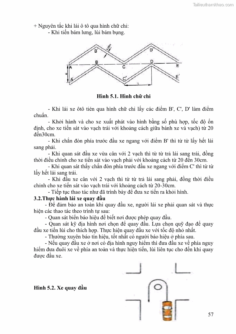 Giáo trình Kỹ thuật lái ô tô Nghề Công nghệ ô tô - Cao đẳng - Trường Cao đẳng nghề Đồng Tháp - 5 Trang 58