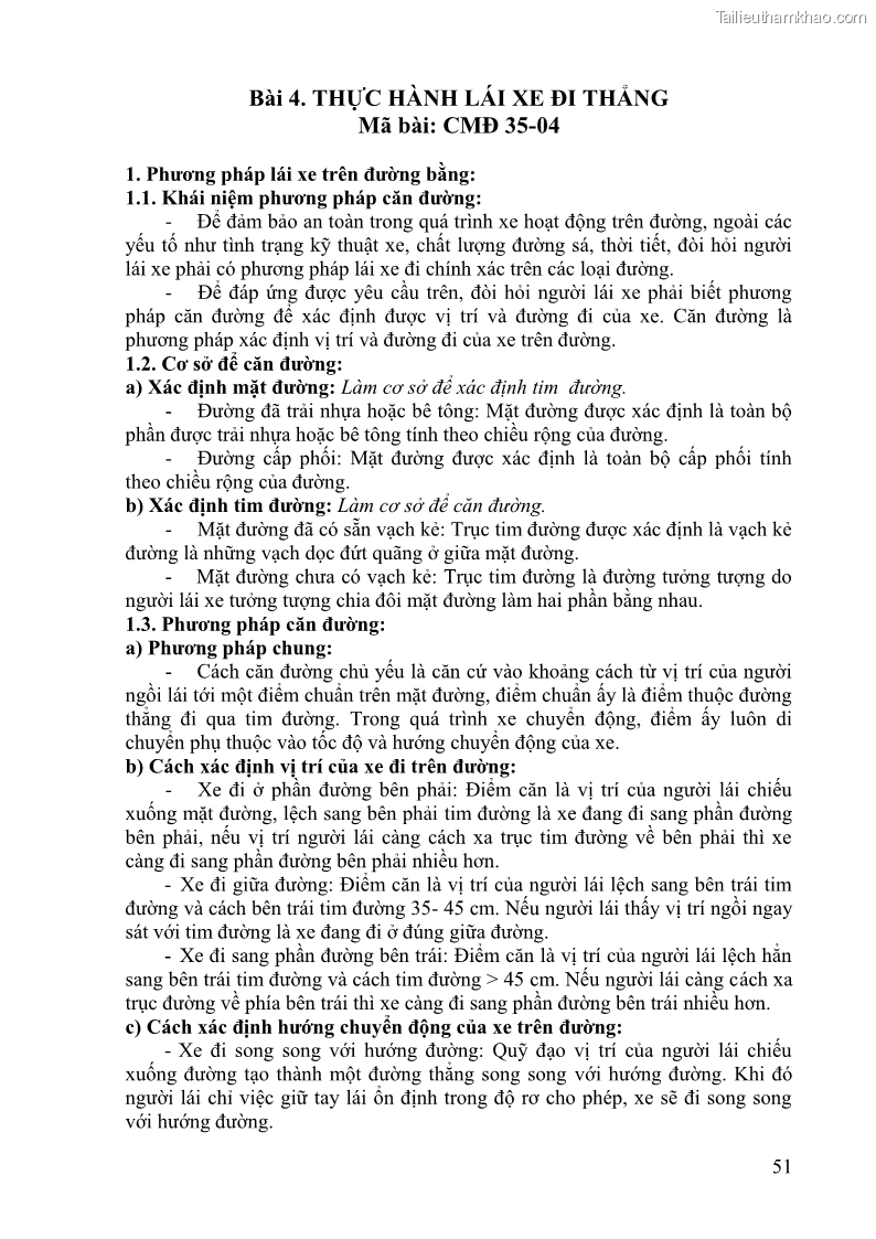 Giáo trình Kỹ thuật lái ô tô Nghề Công nghệ ô tô - Cao đẳng - Trường Cao đẳng nghề Đồng Tháp - 5 Trang 52