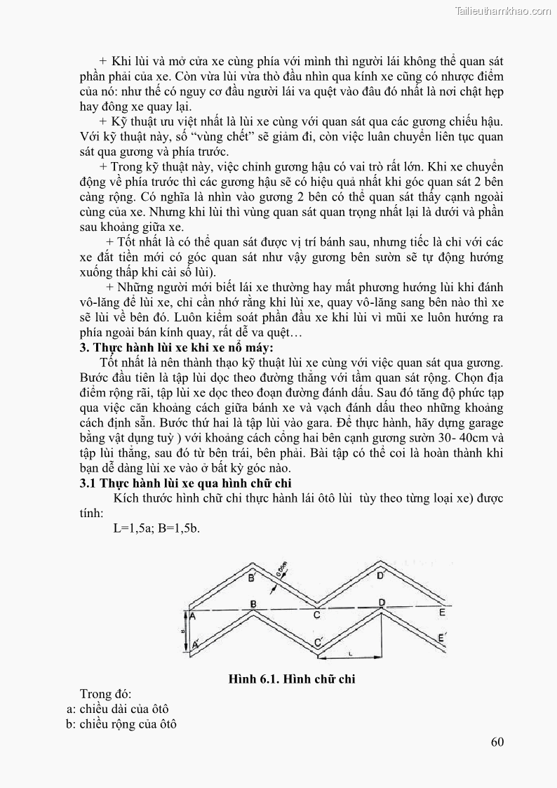 Giáo trình Kỹ thuật lái ô tô Nghề Công nghệ ô tô - Cao đẳng - Trường Cao đẳng nghề Đồng Tháp - 6 Trang 61