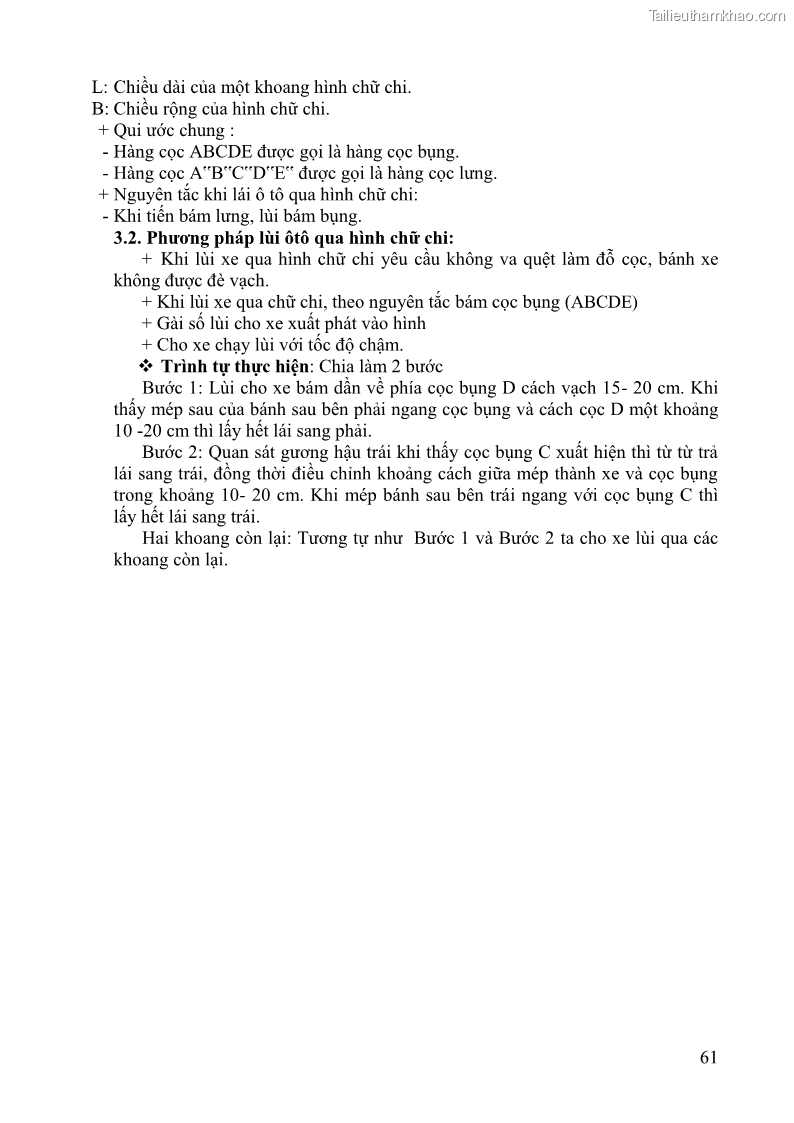Giáo trình Kỹ thuật lái ô tô Nghề Công nghệ ô tô - Cao đẳng - Trường Cao đẳng nghề Đồng Tháp - 6 Trang 62