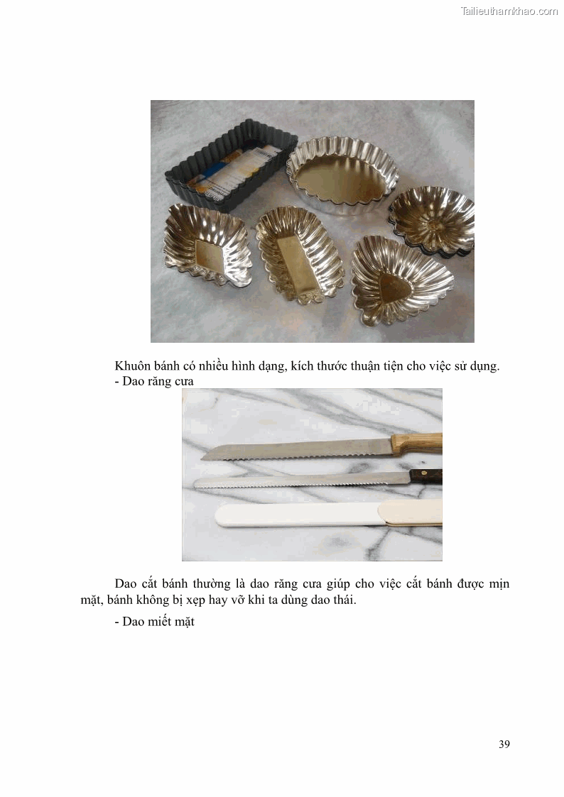 Giáo trình Kỹ thuật làm bánh Âu Nghề Kỹ thuật chế biến bánh - Trung cấp - Trường CĐ Du lịch và dịch vụ Hải Phòng - 4 Trang 40