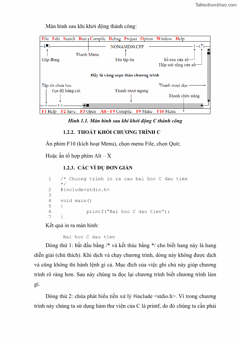 Giáo trình Lập trình C Nghề Quản trị mạng - Cao đẳng nghề - Tổng cục dạy nghề - 1 Trang 12