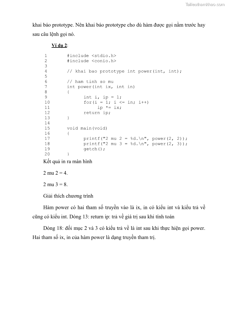 Giáo trình Lập trình C Nghề Quản trị mạng - Cao đẳng nghề - Tổng cục dạy nghề - 5 Trang 59