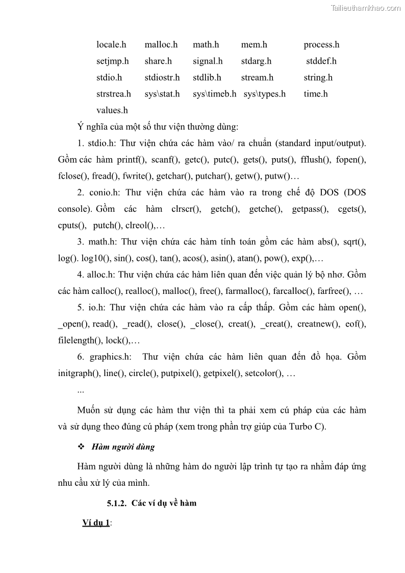 Giáo trình Lập trình C Nghề Quản trị mạng - Cao đẳng nghề - Tổng cục dạy nghề - 5 Trang 57