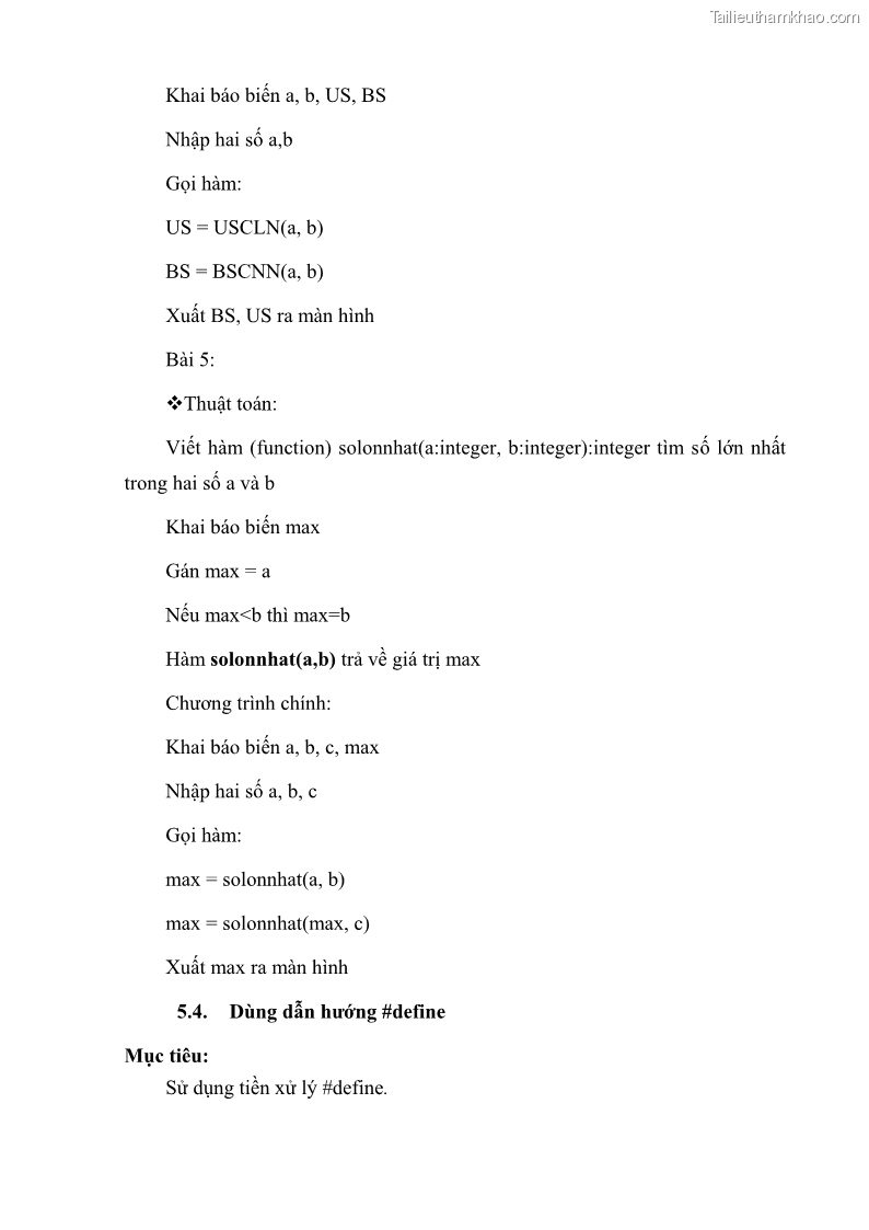 Giáo trình Lập trình C Nghề Quản trị mạng - Cao đẳng nghề - Tổng cục dạy nghề - 6 Trang 70