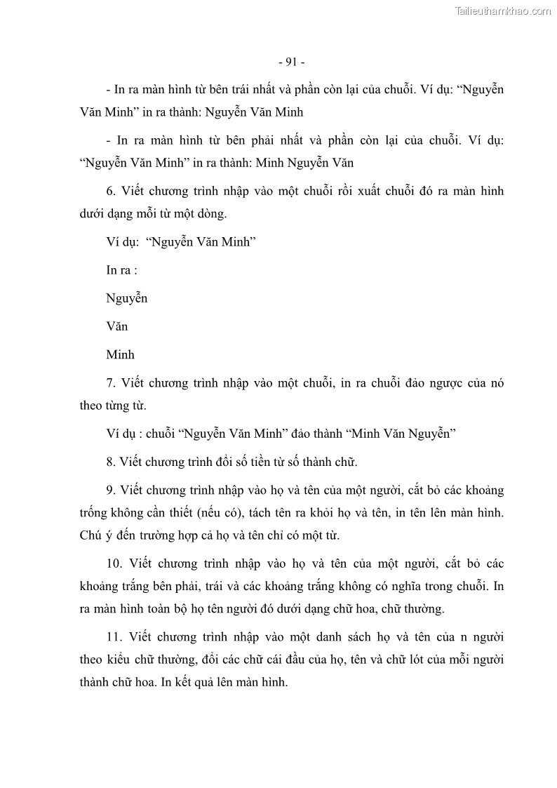 Giáo trình Lập trình C Nghề Quản trị mạng - Cao đẳng nghề - Tổng cục dạy nghề - 8 Trang 91