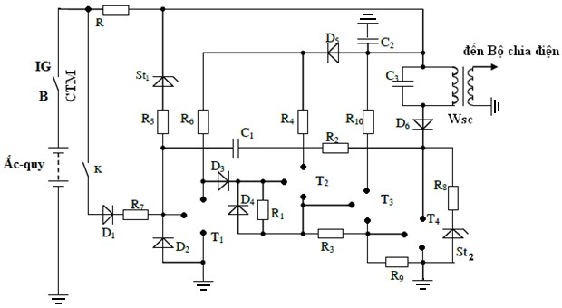 a Vẽ lại hình bổ sung các transistor còn trống Biết rằng khi đóng khoá K thì 2