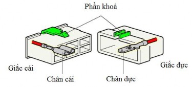 Hình 4 9 Cấu tạo bên trong của giắc nối Cách đọc số chân Đối với giắc 18