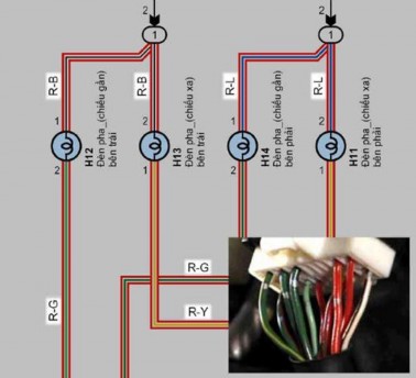 Hình 4 22 Ký hiệu màu dây trên EWD Hình 4 23 Quy ước các màu dây trên EWD Tìm vị 11