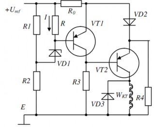 Hình 5 2 Sơ đồ mạch tiết chế trên xe 5 4 2 Mạch hệ thống đánh lửa trên ôtô 2