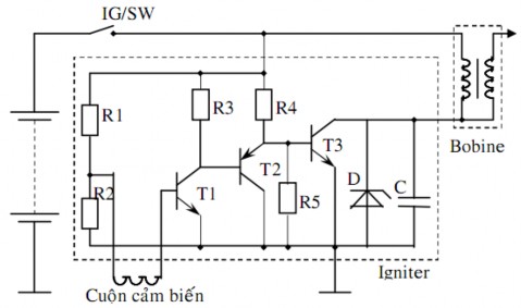 Bài tập 1 Nêu nguyên lý hoạt động của mạch điện IC hệ thống đánh lửa sau 13