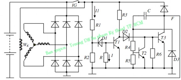 Bài tập 9 Nêu nguyên lý hoạt động của mạch điện tiết chế của hệ thống 7