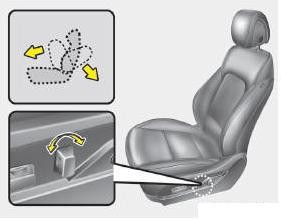 Điều chỉnh tựa lưng ghế Bấm nút điều chỉnh như hình vẽ để dịch chuyển 7