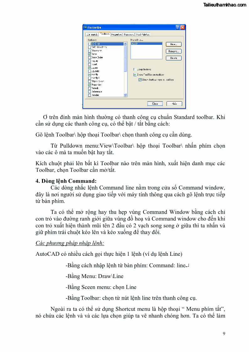 Giáo trình Thực hành autocad trường cđ nghề Đà Nẵng - 1 Trang 10