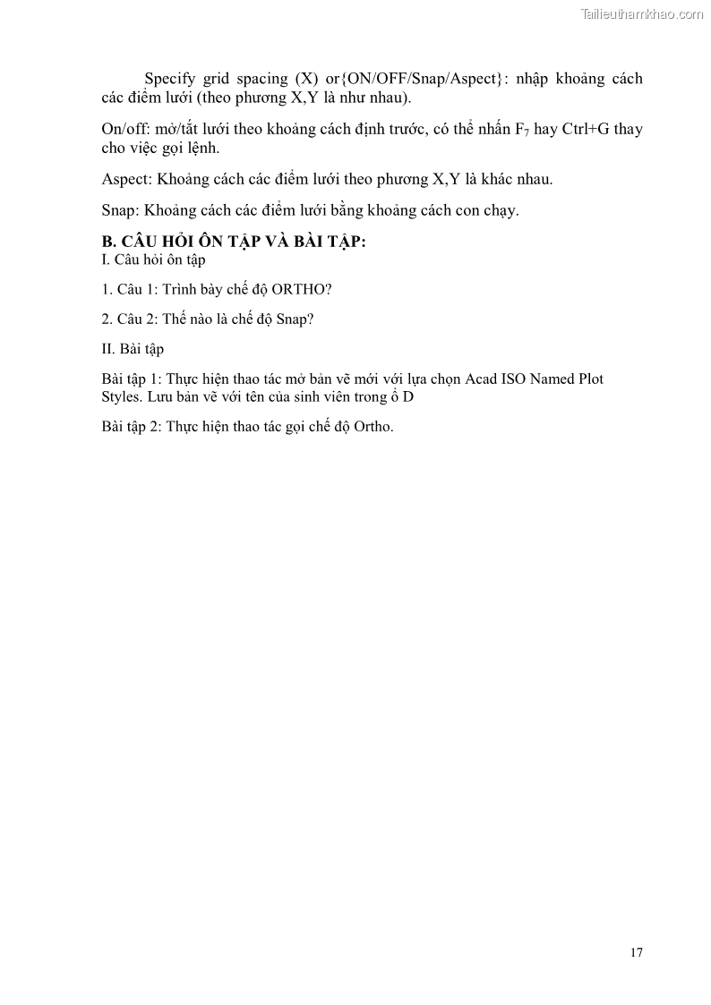 Giáo trình Thực hành autocad trường cđ nghề Đà Nẵng - 2 Trang 18