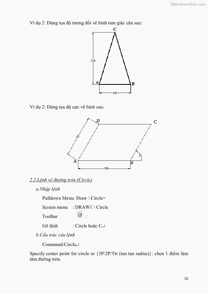 Giáo trình Thực hành autocad trường cđ nghề Đà Nẵng - 2 Trang 21