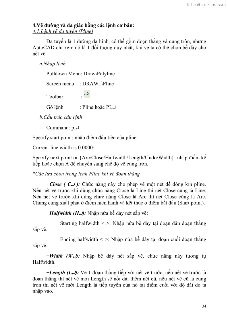 Giáo trình Thực hành autocad trường cđ nghề Đà Nẵng - 3 Trang 35