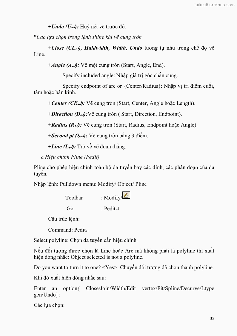 Giáo trình Thực hành autocad trường cđ nghề Đà Nẵng - 3 Trang 36