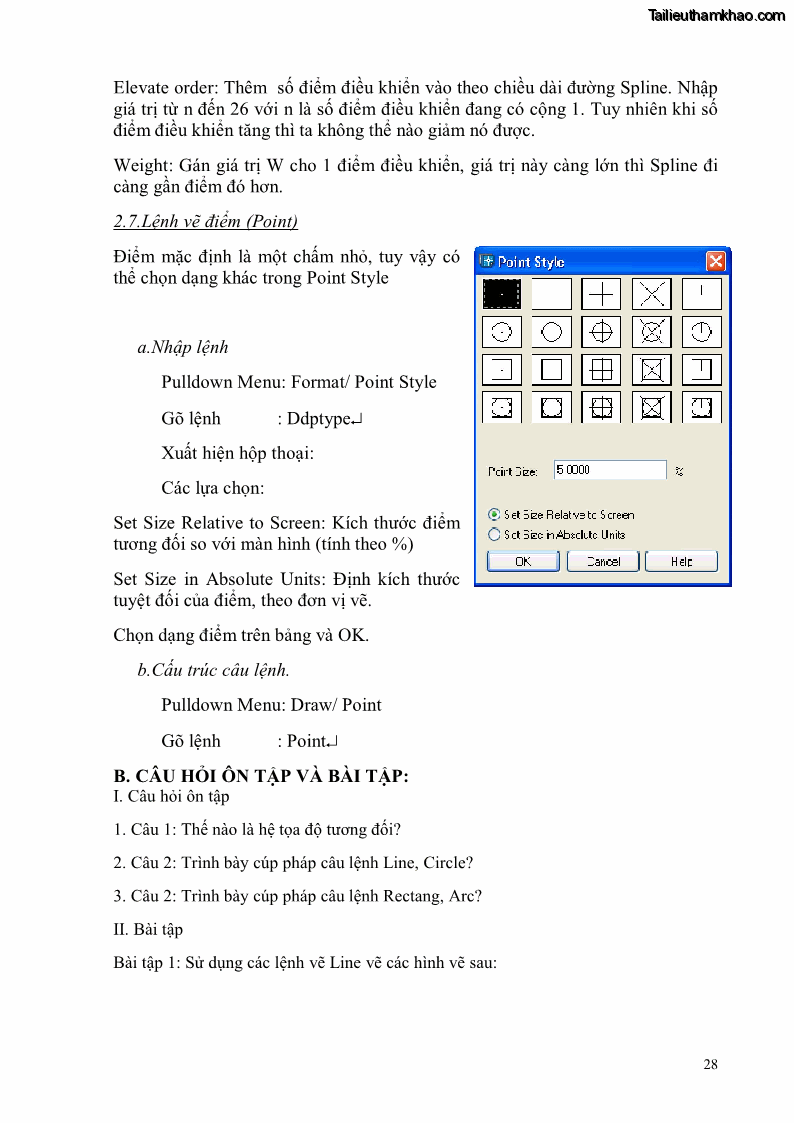 Giáo trình Thực hành autocad trường cđ nghề Đà Nẵng - 3 Trang 29