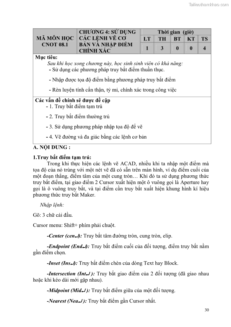 Giáo trình Thực hành autocad trường cđ nghề Đà Nẵng - 3 Trang 31