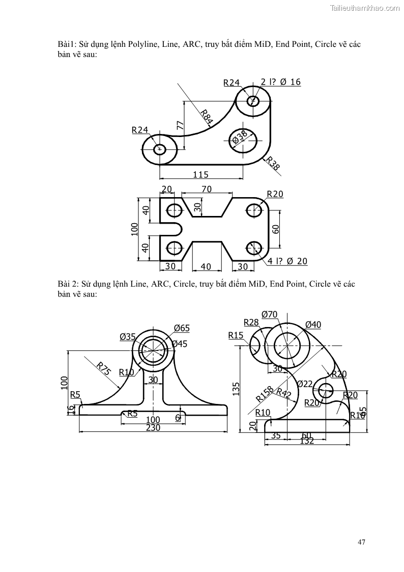 Giáo trình Thực hành autocad trường cđ nghề Đà Nẵng - 4 Trang 48