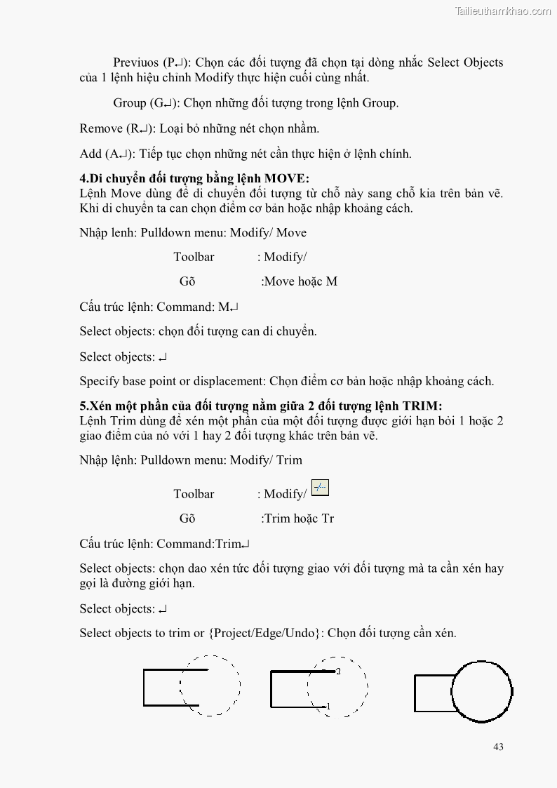 Giáo trình Thực hành autocad trường cđ nghề Đà Nẵng - 4 Trang 44