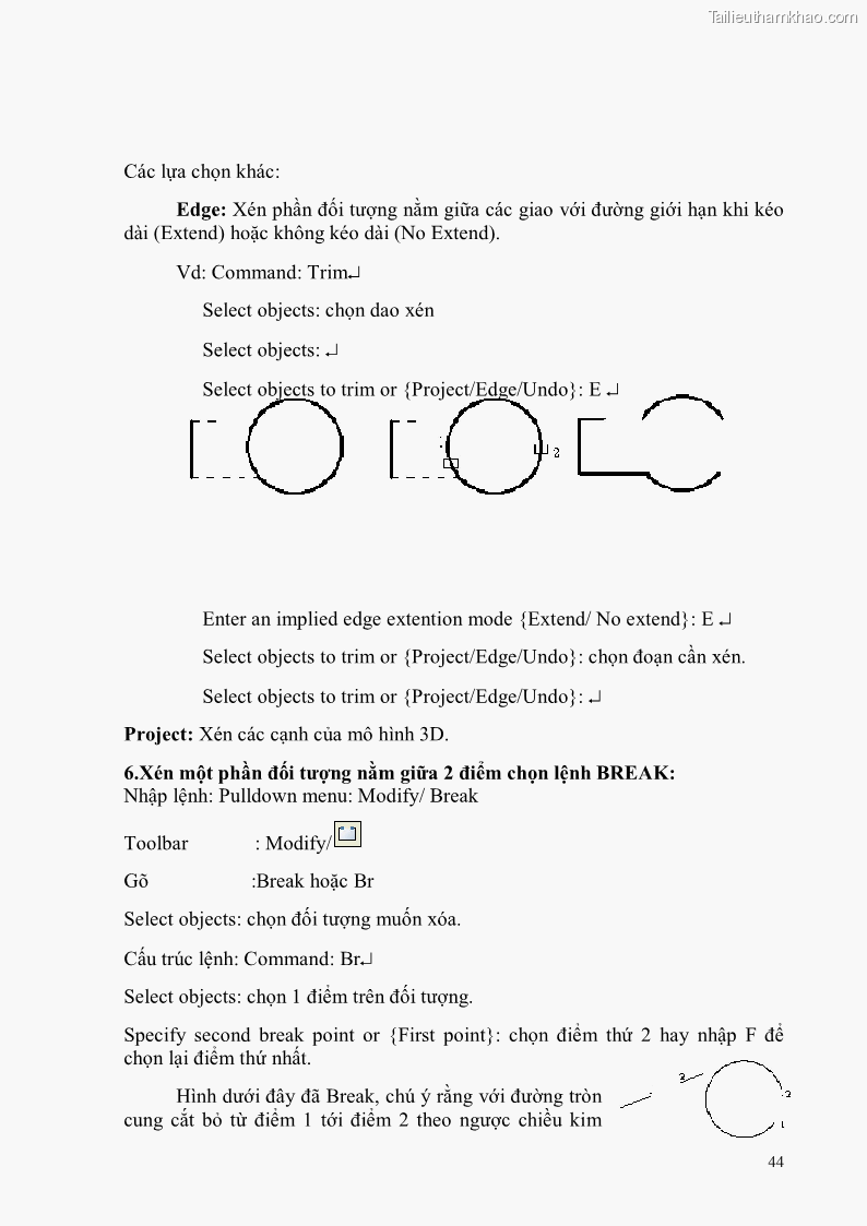 Giáo trình Thực hành autocad trường cđ nghề Đà Nẵng - 4 Trang 45