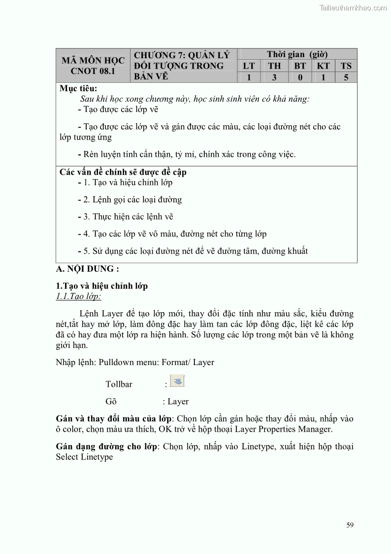 Giáo trình Thực hành autocad trường cđ nghề Đà Nẵng - 5 Trang 60