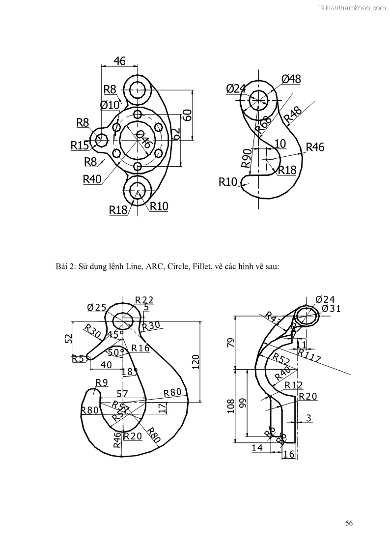Giáo trình Thực hành autocad trường cđ nghề Đà Nẵng - 5 Trang 57